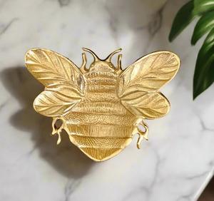 Plateau de service moderne en métal poli, style antique, finition plaquée or, personnalisable - Product Image 1