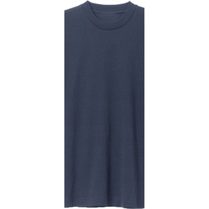 Camiseta Extra Grande para Hombre de Algodón Orgánico 100%, Color Azul Sólido, 340 g/m², con Logotipo Personalizable en Relieve/Bordado de Alta Calidad - Product Image 3