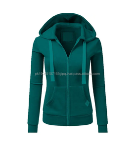 Sudadera con capucha de forro polar grueso para mujer, transpirable, impermeable, de secado rápido, con orejas de gato, diseño de bloques de color, para otoño e invierno, ODM - Product Image 6