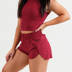 กางเกงขาสั้นเล่นฟิตเนสสำหรับผู้หญิงกางเกงขาสั้นเล่นโยคะมีไซส์ XS กางเกงกีฬาสุดเท่พร้อมโลโก้บนกางเกงรัดรูปสำหรับวิ่งที่เอว - Product Image 2