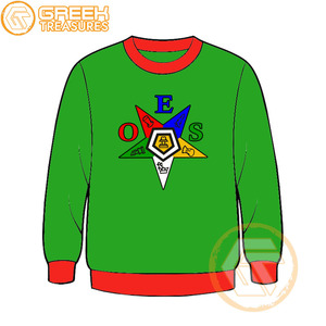 Orden personalizada de la estrella del Este Sudadera bordada de lana de algodón Suéter de alta calidad Ropa griega OES Sudaderas - Product Image 1