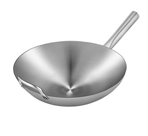 Wok traditionnel en fer fait à la main Wok en acier au carbone antiadhésif Wok chinois sans revêtement avec un style agréable - Product Image 2