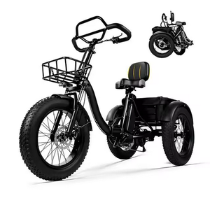 Tricycle électrique T/300 Pro pour adultes, en aluminium, avec batterie au lithium 998,4 Wh longue portée, moteur 1200 W, pneus larges 24"x4,0", pliable, 3 roues - Product Image 1