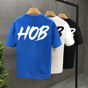 Custom 100% Cotton Men's T-Shirt Heavyweight 240gsm Oversized Printed Embroidered Plain Tee Available in Plus Size - Product Image 5
