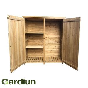 Garden Storage Wooden Cabinet Sundy With Folding Doors Waterproof | Outdoor Garden Supplies | Product ready to Ship From Spain - Product Image 2