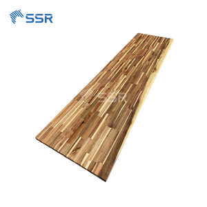 Bloc de boucher en bois d'acacia huilé transparent de fabrication personnalisée épaisseur de comptoir à bord vif 1.5 pouces pour projets de bricolage - Product Image 5