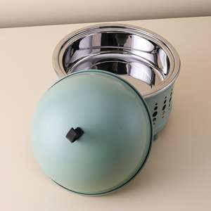 Cazuela clásica de aspecto lujoso Hotpot, calentador de alimentos de diseño personalizado para el hogar, Hotel, fiesta de buffet con candelita a los mejores precios de venta - Product Image 3