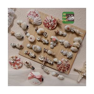 กิ๊บติดผมเปลือกหอยทำมือสไตล์มหาสมุทรกิ๊บหนีบผมเปลือกหอยธรรมชาติจากเวียดนาม - Product Image 4