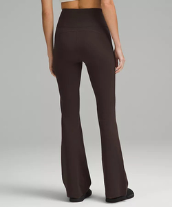 Leggings de yoga taille haute solides, style 2024, pour femmes, jambes évasées, respirants, légers, coupe-vent, pour la salle de sport, le fitness, les sports d'hiver - Product Image 2