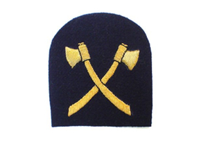 Badges brodés WOK Industries, accessoires d'uniforme, badge brodé personnalisé en fil métallique doré - Product Image 5