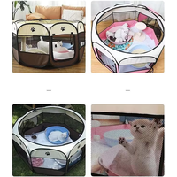 Grand parc intérieur extérieur OEM pour chiens Chambre pour chats Maison Portable Pliable Lit Tente Amovible Salle d'accouchement pour chats Tente pour animaux de compagnie