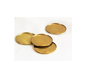 Dessous de verre fait main en cuivre pur avec ensemble de 2 qualité antique à un prix très abordable pour les sous-verres de bureau - Product Image 3