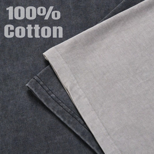 T-shirts délavés pour hommes, T-shirts à manches courtes pour hommes délavés à l'acide 100% coton personnalisé - Product Image 4