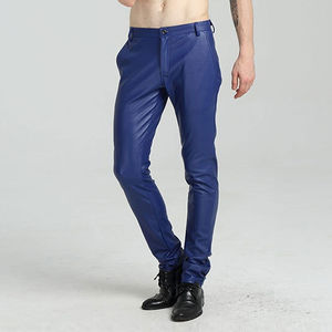 ¡Novedad de 2024! Pantalones de cuero de cintura alta para hombre con el mejor precio, calidad, chaqueta de cuero OEM, superventas, último diseño - Product Image 5