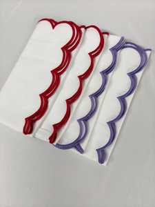 Servilletas de Mesa Desechables Antibacterianas Hechas a Mano con Borde Festoneado de Lino 100% Premium para Uso en el Hogar y Restaurantes - Product Image 6