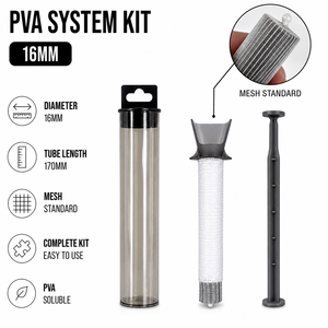 Kit de tubes en maille PVA 16 mm pour la pêche à la carpe en eau douce, ensemble de 3 pièces - Product Image 2