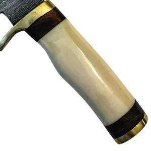 Artisan Damas Acier Skinner Couteau Personnalisé Fait À La Main Poli Haute Qualité Damas Lame Pleine Tang Poignée Élégante - Product Image 6