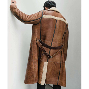 Abrigos de piel de oveja de estilo 2025 de piel auténtica para hombre, abrigos de piel de oveja de Color sólido de invierno transpirables informales a precio barato para hombre, abrigos de piel de oveja - Product Image 3