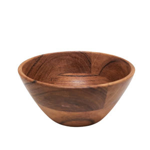 Cuenco redondo de diseño único de madera, cuenco de vajilla de Color Natural para mesa y decoración de restaurante personalizada - Product Image 3