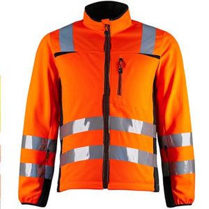 Orange/Black Trendline <b>High</b>-Viz Workwear <b>Softshell</b> <b>Jacket</b>-Prevent - Product Image 2