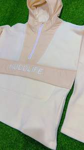 Fabricante personalizado peso pesado grueso media cremallera cálido invierno Sudadera con capucha bordado personalizado hombres transpirable cordón coreano - Product Image 6