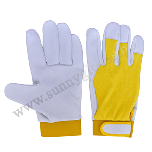 Guantes DE TRABAJO mecánicos personalizados, guantes de trabajo de cuero, guantes mecánicos de trabajo de piel de cabra - Product Image 5