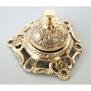 Hot Selling Brass Desk <b>Bell</b> With Antique Finished Vintage Oldest Design Desk <b>Bell</b> Alerting Staff or Customers <b>Call</b> Desk <b>Bell</b> - Product Image 3