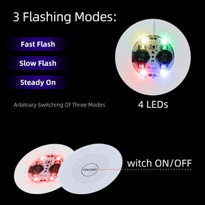 Posavasos Led, posavasos para tazas, alfombrilla para bebidas, suministros para fiestas, pegatinas autoadhesivas para botellas, accesorios de licor, luces pequeñas para botellas - Product Image 2