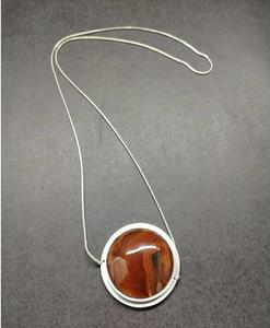 Metal Pendant With Leather Work New Arrival Best Quality Necklace Set with Earrings Fashion Jewelry <b>Accessories</b> for Women - Product Image 3