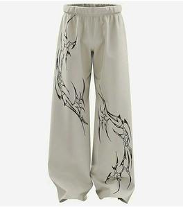 Pantalons unisexes en coton de style baggy, coupe ample, décontractés, streetwear, tissu doux et respirant, fournisseur en gros, OEM, fabrication sur mesure - Product Image 6