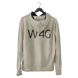 W4G Hip Hop Sweat À Capuche Hommes Blanc 100% Coton Hommes Recadrée À Capuche Streetwear Surdimensionné Coton Heavyweight Hoodies No Duty Applied - Product Image 2