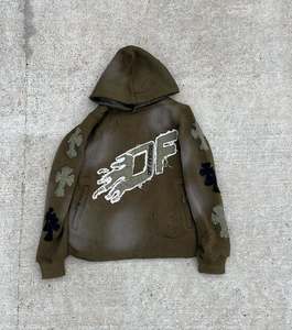 OEM personalizado pulóver Unisex pantalones de chándal y chándales sudaderas con capucha para hombres Nylon cortavientos Flare pantalones de chándal traje conjunto de chándal - Product Image 4