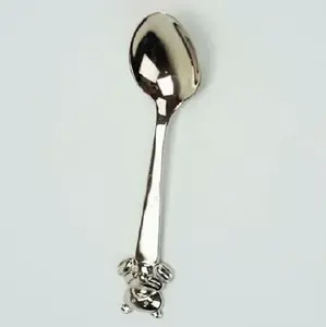 Cuchara DE BODA gris elegante de acero inoxidable de la India, cubiertos perfectos para el hogar, utensilios de cocina, artículos de Hotel, accesorio de cubiertos - Product Image 2