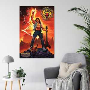 Póster de Estilo Moderno de Stranger Things 4, Decoración de Pared con Diseño de Hellfire Club Rock God - Product Image 5