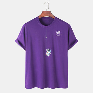 เสื้อยืดผู้ชายไซส์ใหญ่ ผ้าโพลีเอสเตอร์/คอตตอน สกรีนโลโก้ตามสั่ง ผลิตตามแบบที่ต้องการ เป็นมิตรกับสิ่งแวดล้อม น้ำหนักเบา คุณภาพสูง สินค้าใหม่ - Product Image 1