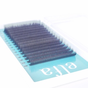 Extensiones de pestañas individuales clásicas de 0,15mm de espesor de alta calidad 8-15mm de longitud Corea PBT fibra hecha a mano Natural suave privado - Product Image 1