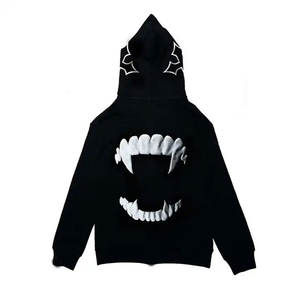 Vêtements de haute qualité, vêtements intégraux, sweats à capuche zippés Streetwear grande taille pour hommes - Product Image 5