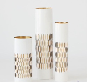 Vase à fleurs décoratif doré de luxe | Vase de décoration de table élégant et haut de gamme pour salon, intérieurs modernes, événements et cadeaux - Product Image 1