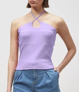 Chaleco y camisetas de Yoga regulares de verano de alta calidad para mujer, camisetas sin mangas transpirables de entrenamiento deportivo de Color sólido para mujer - Product Image 5