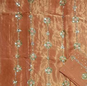 Costumes modernes non cousus fantaisie brodés à la main de qualité supérieure non cousus pour femmes Style traditionnel indien à la mode - Product Image 3