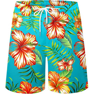 Shorts de Playa para Hombre, Nuevo Modelo, Ecológicos, 100% Algodón, Tela Estampada Colorida, Cintura Ajustable para Piscina y Eventos - Product Image 2