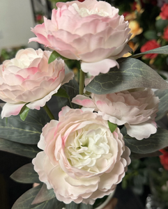 Bouquet di Fiori Artificiali in Seta Rosa Realistici Fatti a Mano Stile Classico per Decorazioni Casa e Matrimonio - Product Image 3