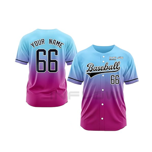 Maillot de baseball pour homme de haute qualité à séchage rapide, nouveau modèle brodé, vêtement de baseball uni avec nom d'équipe personnalisé, style mexicain - Product Image 4