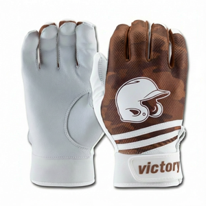 Gants de frappe de baseball personnalisés OEM en gros, rembourrage en peau de mouton, dissipation des chocs, protection des jointures, gants de softball - Product Image 1