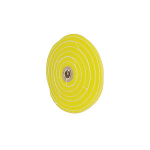 Meilleure qualité 6 "roues de polissage de coton de bord de rasoir traitées par moulin jaune - Product Image 4