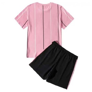 ผู้ชายลายพิมพ์เสื้อยืดกางเกงขาสั้นชุด Sweatsuit ผู้ชายฤดูร้อน 2 ชิ้น Streetwear ชุดสั้นทุกขนาด - Product Image 2