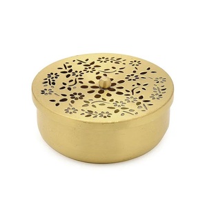 Tabletop home and hotel Dry Fruits Nut Jar <b>With</b> Wood <b>Lid</b> Usage For Business Gifts Crafts And Diwali <b>Decoration</b> - Product Image 4