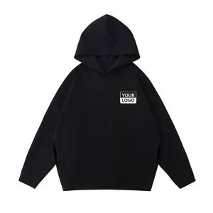 Sweat à capuche personnalisé avec broderie et impression en relief pour hommes, en tissu French Terry, coupe ample, sweats à capuche et sweat-shirts pour hommes - Product Image 6