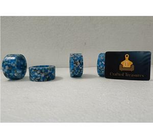 Top Trendy Napkin Ring Natural Stone Terrazzo Embedded <b>Epoxy</b> <b>Resin</b> Wedding Table Decoration Napkin Ring Holder At best <b>Price</b> - Product Image 1