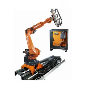 Robot industrial de 6 ejes KUKA Robot KR 70 R2100 con rieles de robot CNGBS de China como estación de trabajo